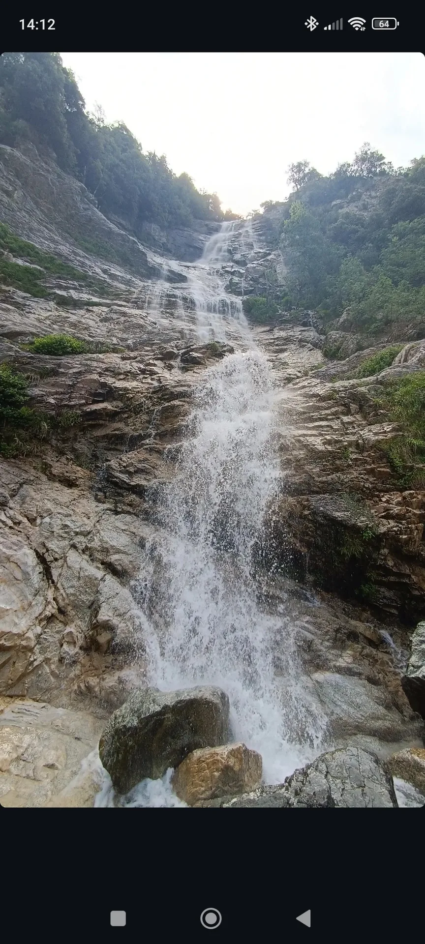 Cascade du voile de la mariée