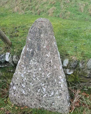Lydford Viking rune stone and castle
